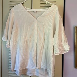 Simple white button down